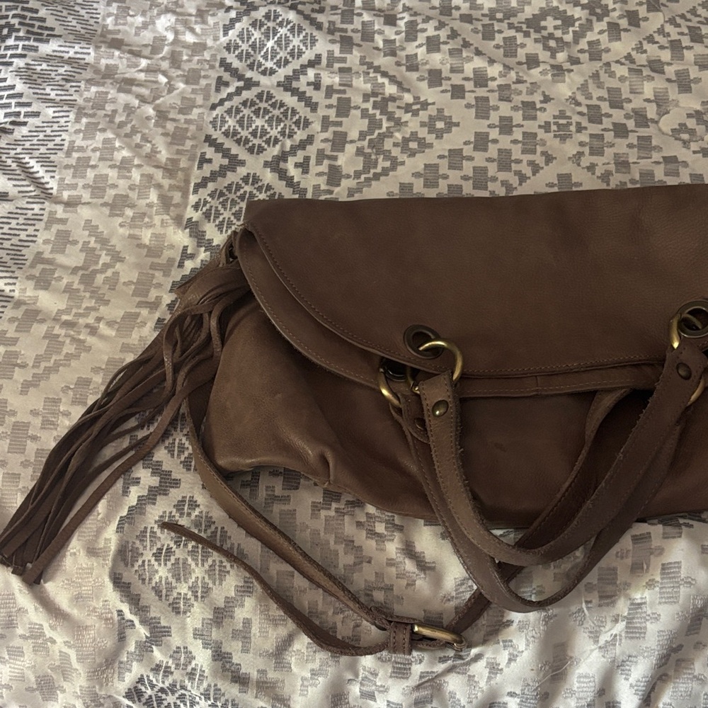 Elegant Brown Leather Women's Bag